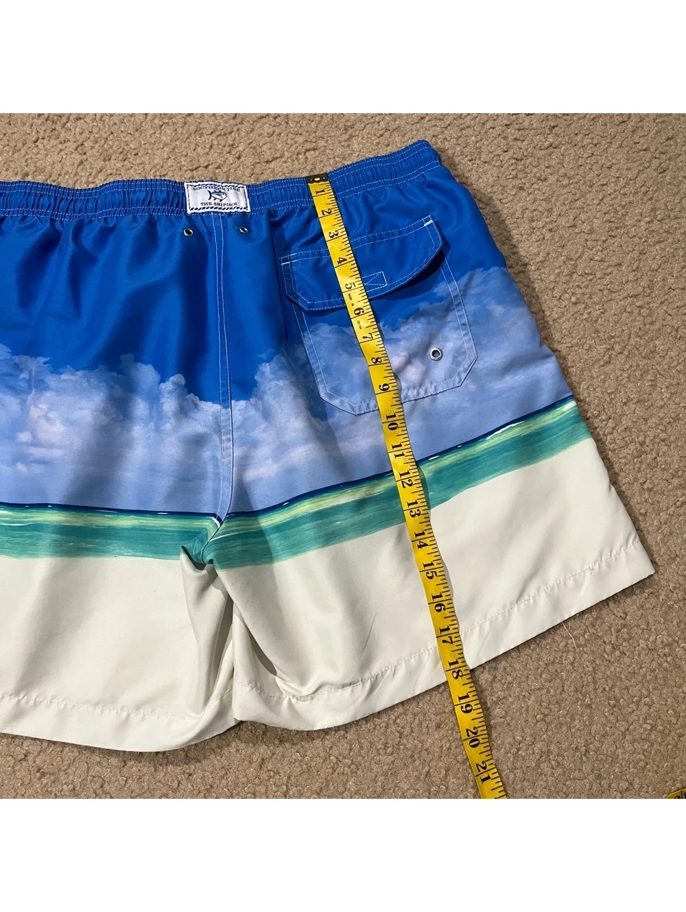 Southern Tide Mens Bermuda Triangle Graphic Printed Swim Trunks Size XL